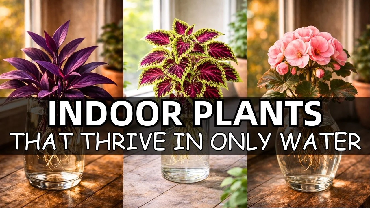 20 Indoor Plants That Grow Beautifully in Water Alone - Featured Image